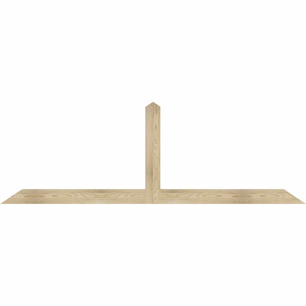 Ekena Millwork Portland Rough Sawn Timber Gable Bracket, Douglas Fir, 84"W x 28"H x 2"D x 4"F, 8/12 Pitch GBW084X28X0204POR00RDF - main